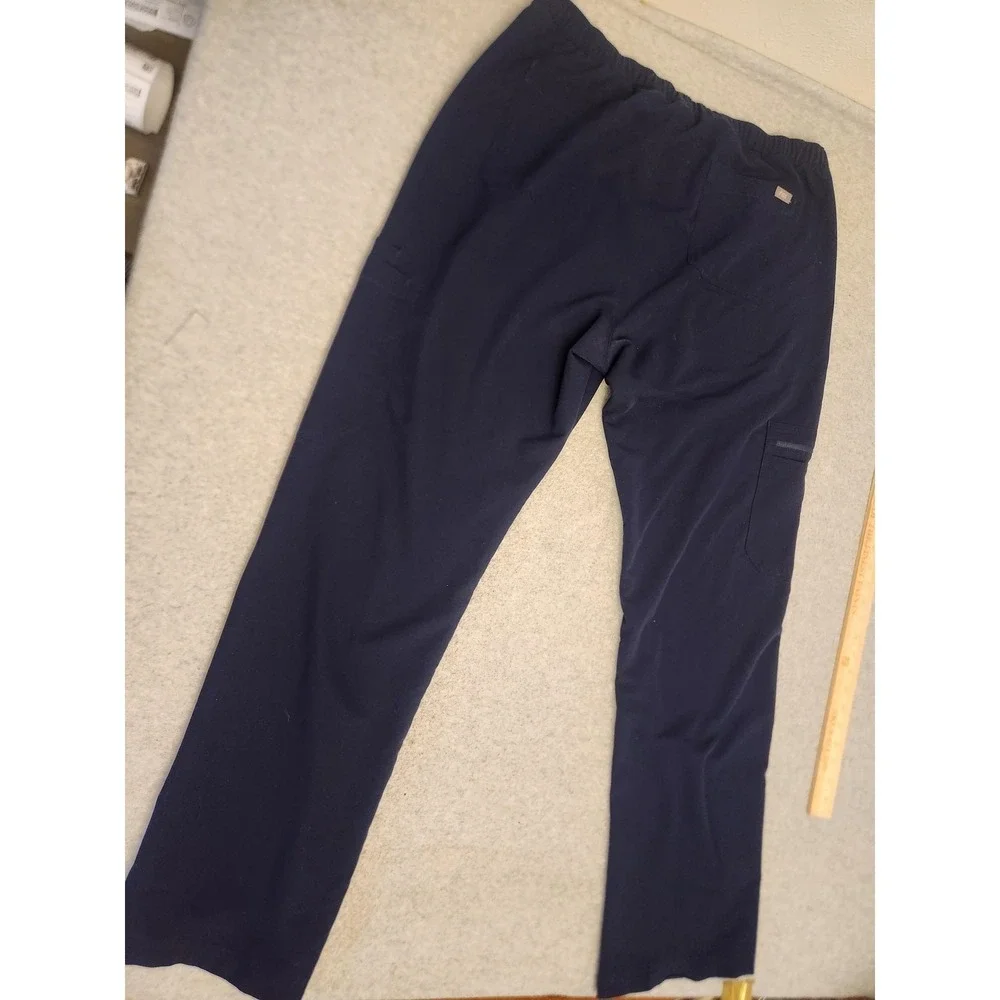 Figs Scrub Pants Mens 2XL Navy‎ Blue Technical Collection Elastic Waist TM3001